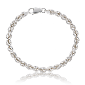 PULSERA PLATA 925MM CORDON SALOMONICO - 5MM