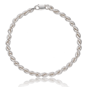 PULSERA PLATA 925MM CORDON SALOMONICO - 3.80MM
