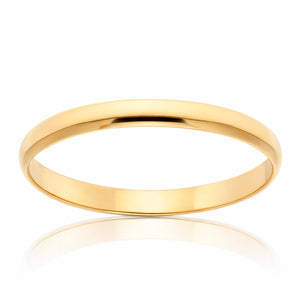 ALIANZA ORO 18KL LISA MEDIA CAÑA - 2.50MM