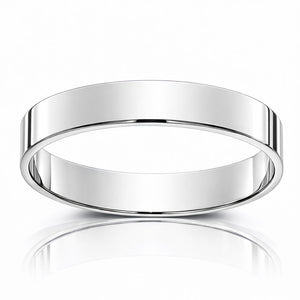 ALIANZA ORO BLANCO 18KL - 4MM