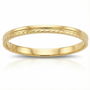 ALIANZA ORO 18KL TALLADA - 1.80MM