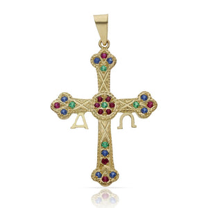 CRUZ ORO 18KL ASTURIANA - 26x36MM