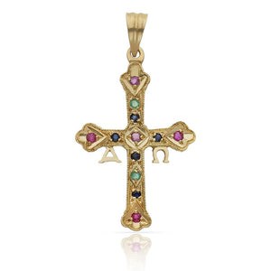 CRUZ ORO 18KL ASTURIANA - 20x32MM