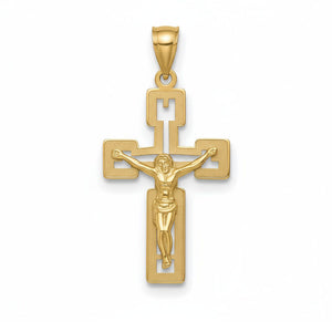 CRUZ ORO 18KL CRISTO - 17x29MM