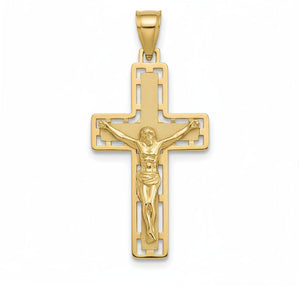 CRUZ ORO 18KL CRISTO - 16x28MM