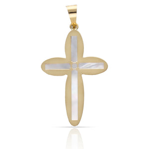 CRUZ ORO 18KL NACAR - 15x22MM