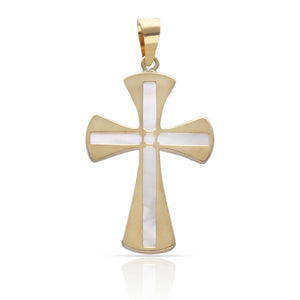 CRUZ ORO 18KL NACAR - 14x20MM
