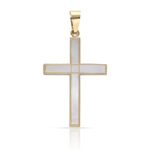 CRUZ ORO 18KL NACAR - 14x20MM