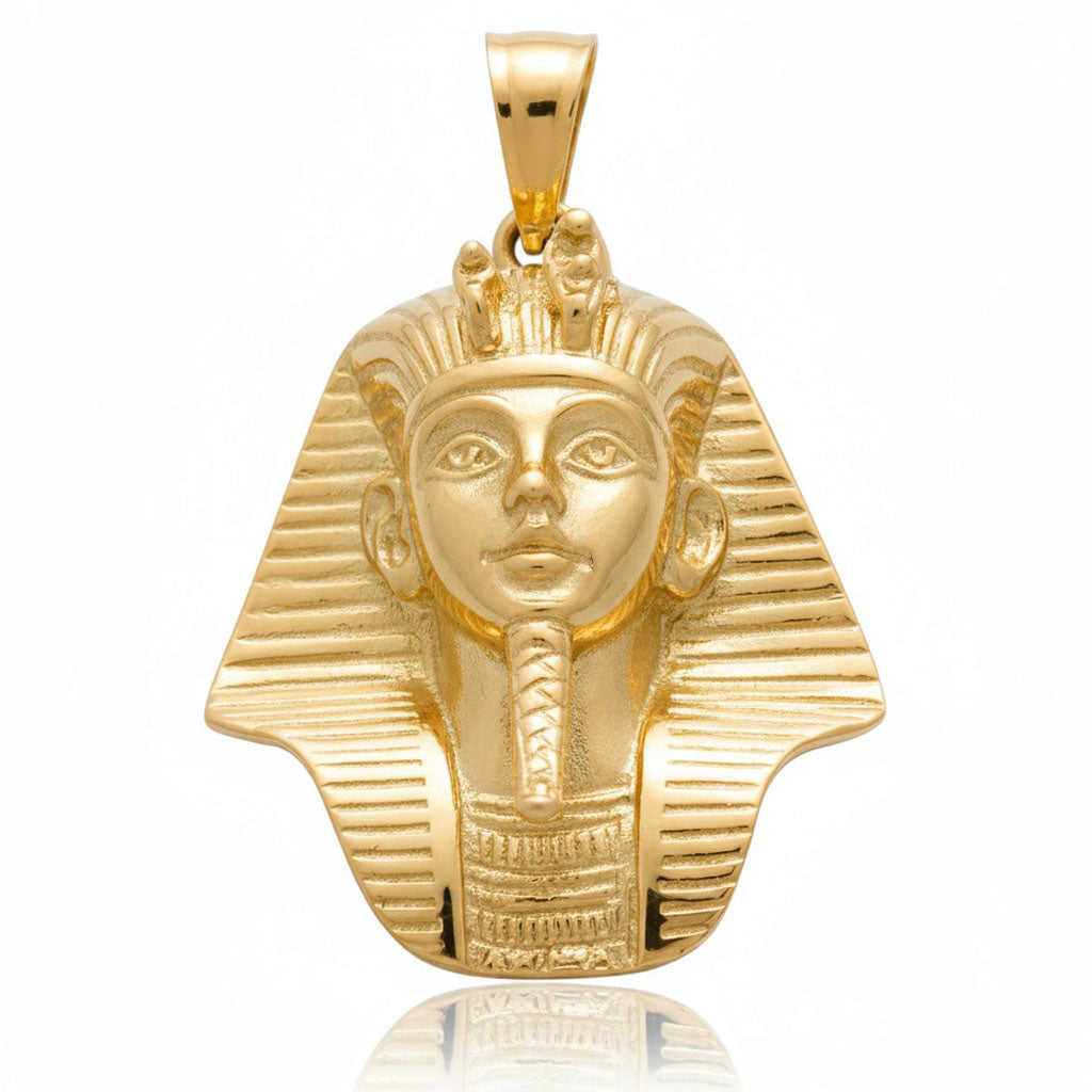 CABEZA ORO 18KL TUTANKAMON - 33X39MM
