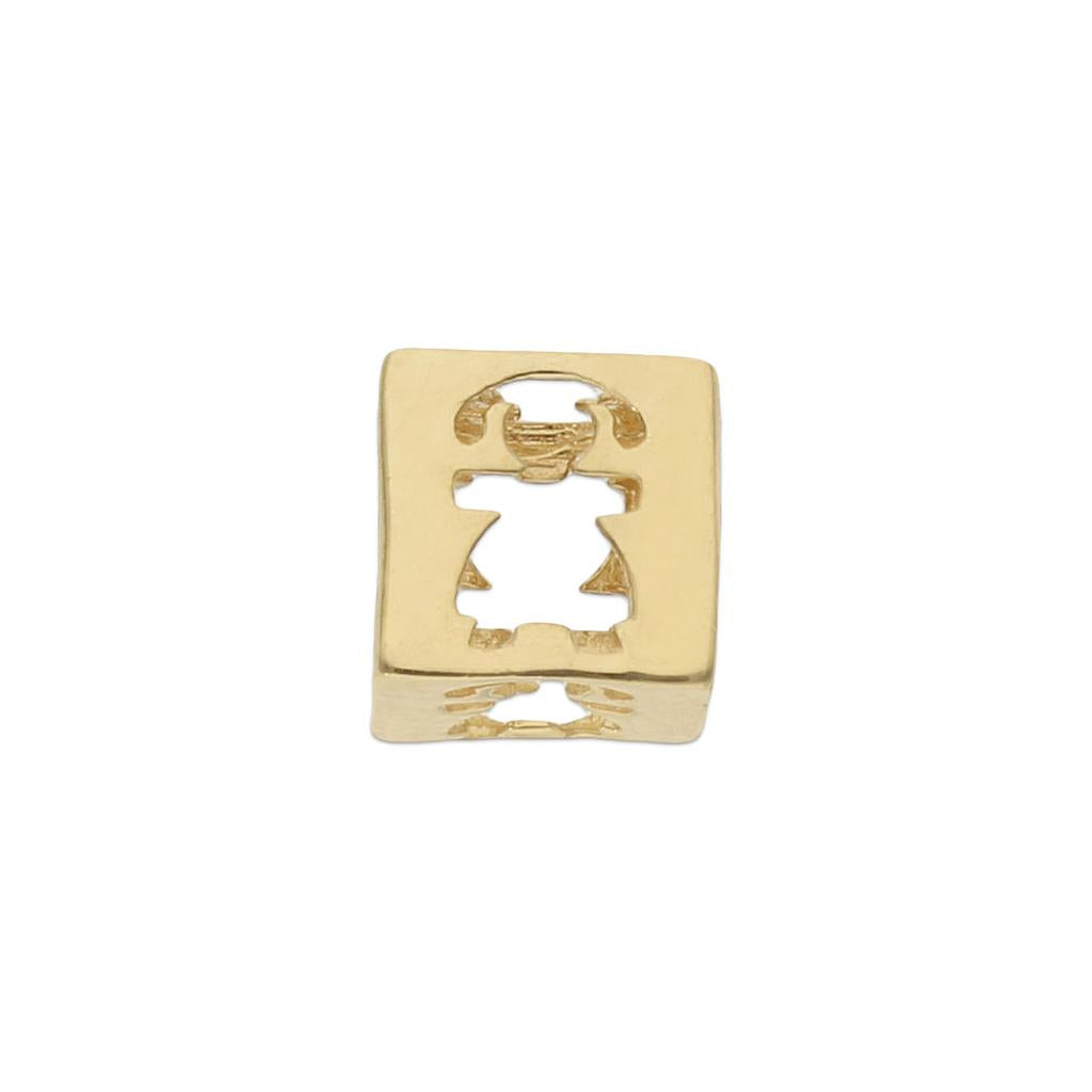 CHARMS ORO 18KL CUBO NIÑA