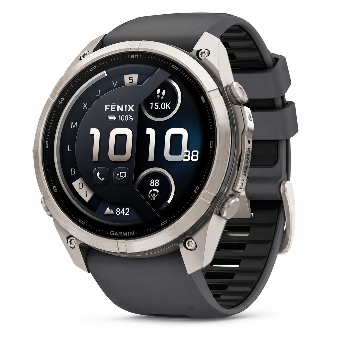 Garmin Fēnix® 9 Pro inReach® 51mm Titanium grey strap Watch 010-04337-21