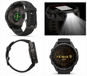 Reloj Garmin Fēnix 9 Pro inReach® 43mm Titanio DLC gris carbón 010-04335-11