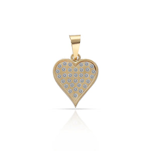 COLGANTE ORO 18KL CORAZON CIRCONITAS - 10x11MM