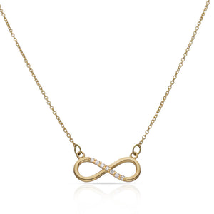 GARGANTILLA ORO 18KL INFINITO + CIRCONITAS