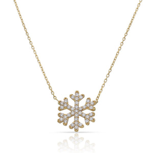 GARGANTILLA ORO 18KL COPO NIEVE CIRCONITAS