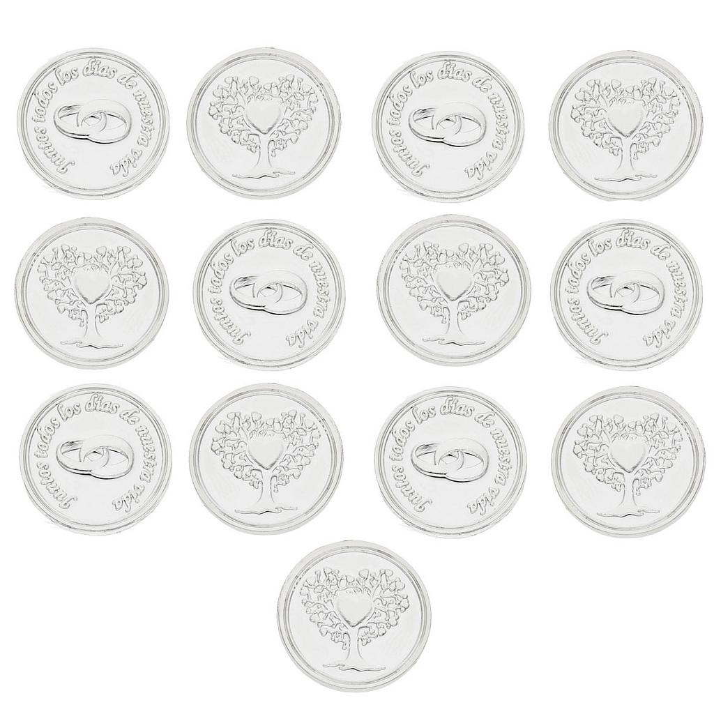 ARRAS METAL PLATEADO MATRIMONIALES - 22MM
