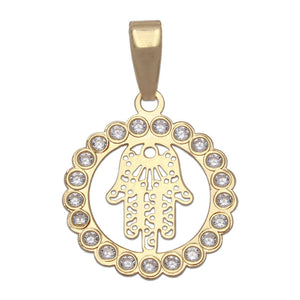 COLGANTE ORO 18KL MANO DE FATIMA - 15MM