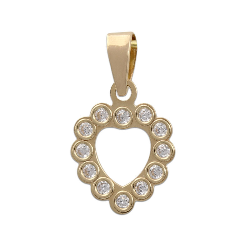COLGANTE ORO 18KL CIRCONITAS CORAZON