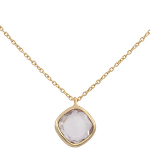 GARGANTILLA ORO 18KL CUADRADO CIRCONITA