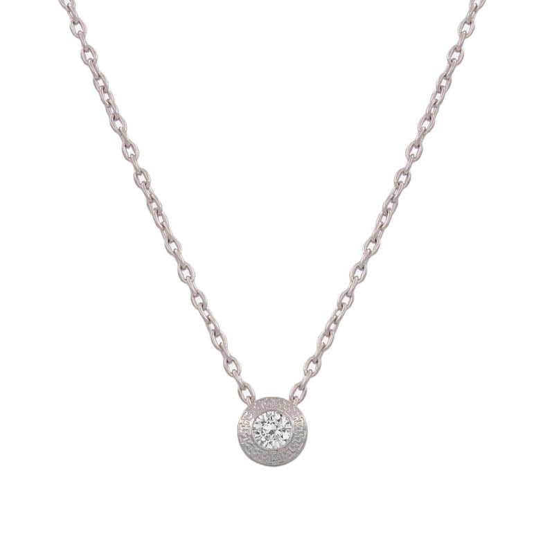 GARGANTILLA ORO BLANCO 18KL CHATON - 5MM