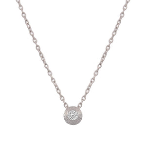 GARGANTILLA ORO BLANCO 18KL CHATON - 5MM