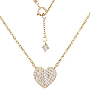 GARGANTILLA ORO 18KL CORAZON CIRCONITAS