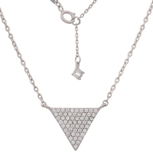 GARGANTILLA ORO BLANCO 18KL TRIANGULO