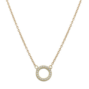 GARGANTILLA ORO 18KL CIRCULO CIRCONITAS
