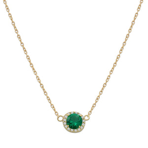 GARGANTILLA ORO 18KL CRISOPAL VERDE - 7MM