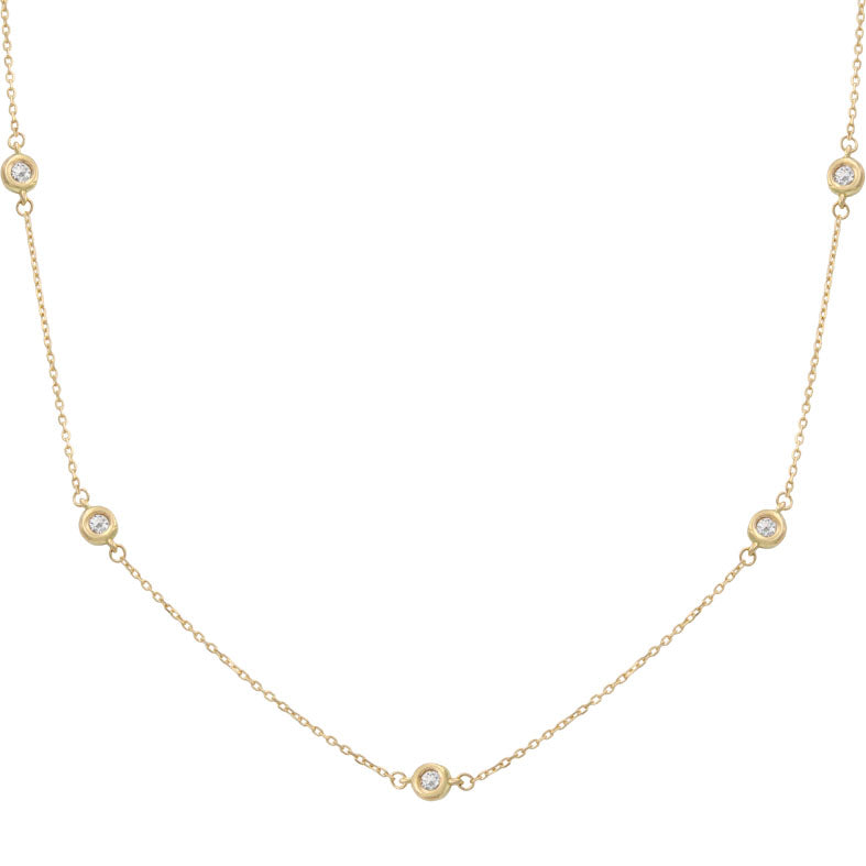 GARGANTILLA ORO 18KL CHATONES - 4.50MM