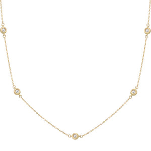 GARGANTILLA ORO 18KL CHATONES - 4.50MM