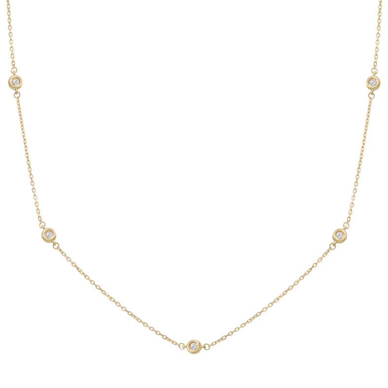 GARGANTILLA ORO 18KL CHATONES - 3.50MM