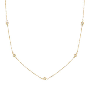 GARGANTILLA ORO 18KL CHATONES - 2.50MM