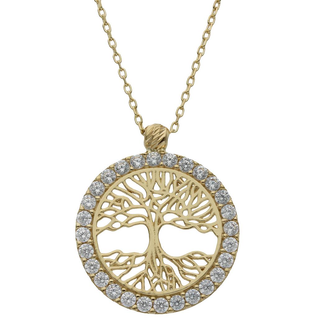 GARGANTILLA ORO 18KL ARBOL DE LA VIDA - 12MM