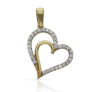 COLGANTE ORO 18KL CORAZONES