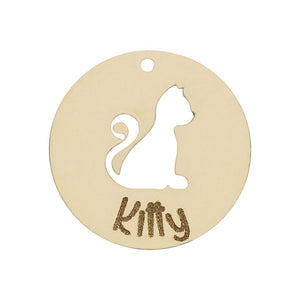 MI HISTORIA - ABALORIO ORO 18KL GATO