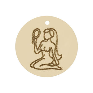 MI HISTORIA - ABALORIO ORO 18KL HOROSCOPO VIRGO