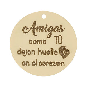 MI HISTORIA - ABALORIO ORO 18KL AMIGAS