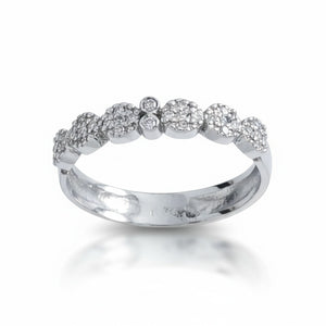 SORTIJA ORO BLANCO 18KL DIAMANTES - STOCK