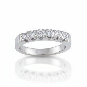 SORTIJA ORO BLANCO 18KL DIAMANTES