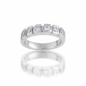 SORTIJA ORO BLANCO 18KL DIAMANTES