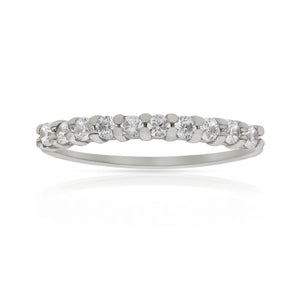 SORTIJA ORO BLANCO 18KL DIAMANTES - STOCK