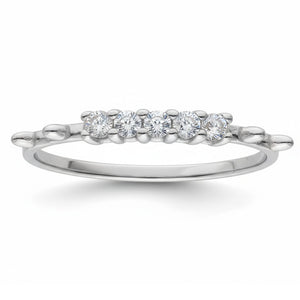 SORTIJA ORO BLANCO 18KL DIAMANTES - STOCK