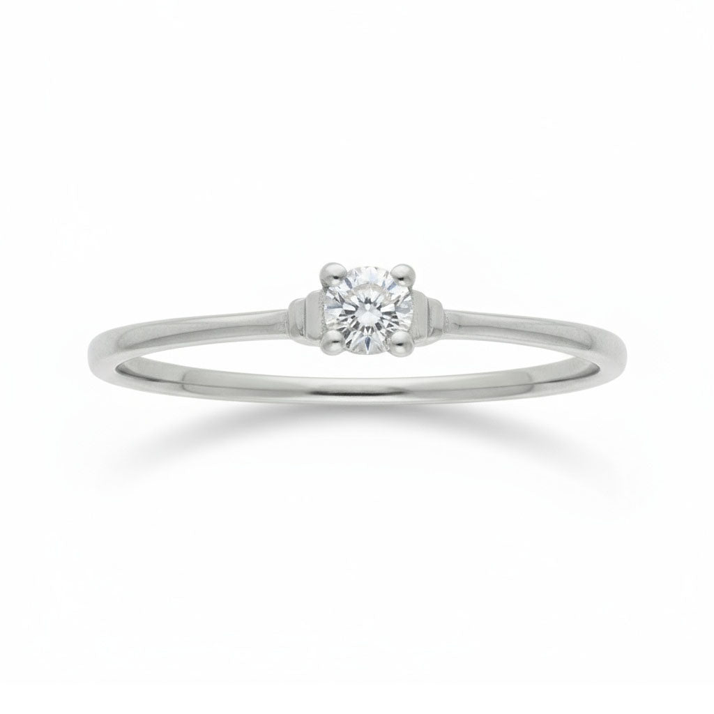 SORTIJA ORO BLANCO 18KL DIAMANTE