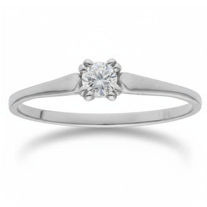 SORTIJA ORO BLANCO 18KL DIAMANTE