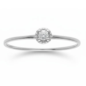 SORTIJA ORO BLANCO 18KL DIAMANTE - STOCK
