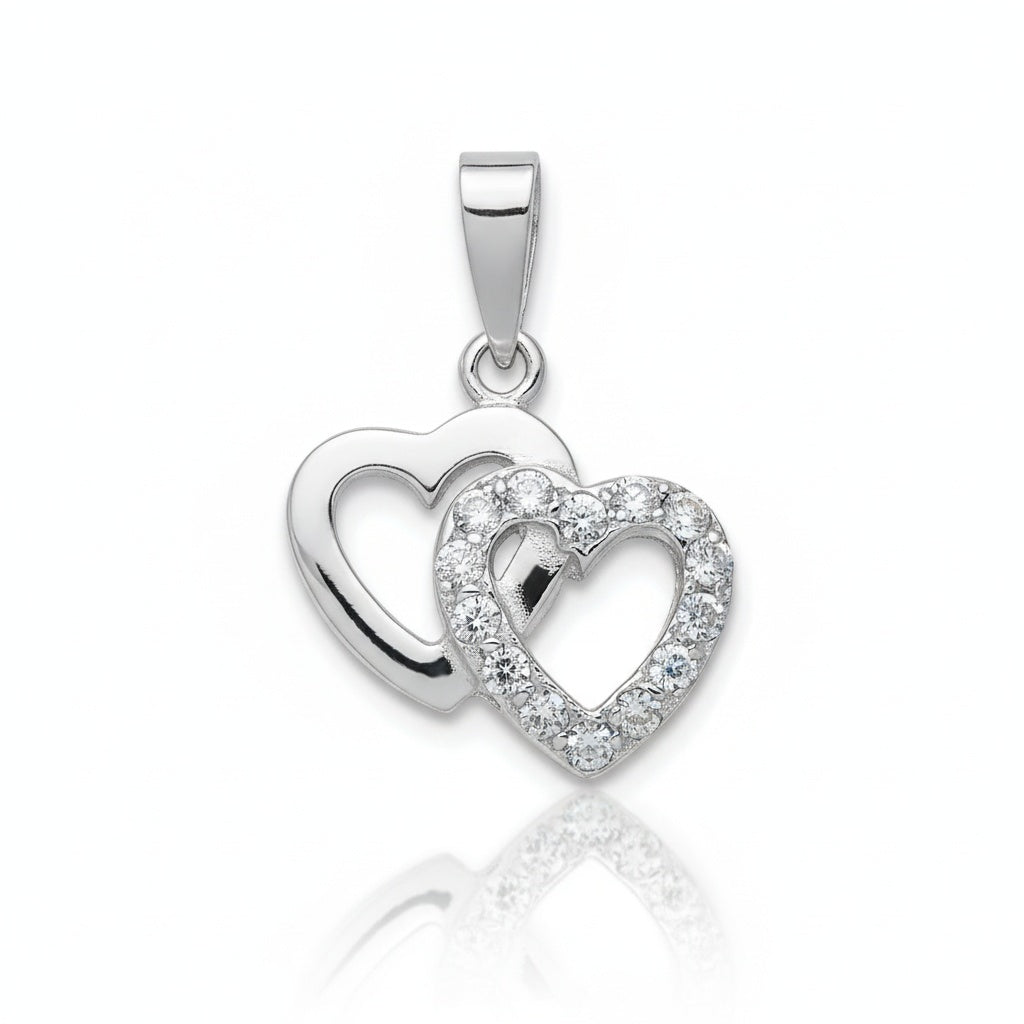 COLGANTE ORO BLANCO 18KL DIAMANTES