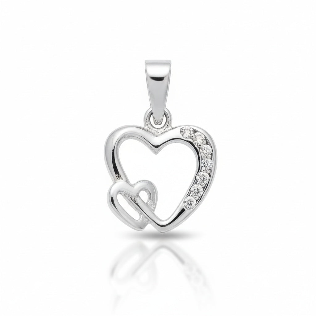 COLGANTE ORO BLANCO 18KL DIAMANTES - STOCK