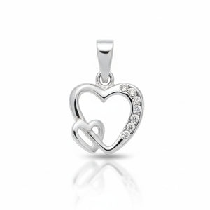 COLGANTE ORO BLANCO 18KL DIAMANTES - STOCK