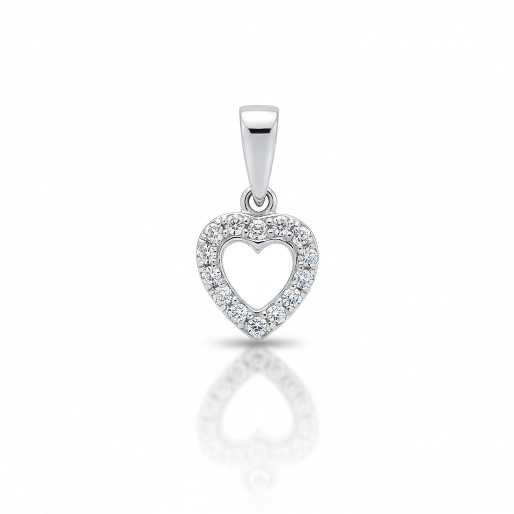 COLGANTE ORO BLANCO 18KL DIAMANTES